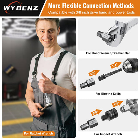 WYBENZ compact storage box keeps multiple bits organized for quick access.