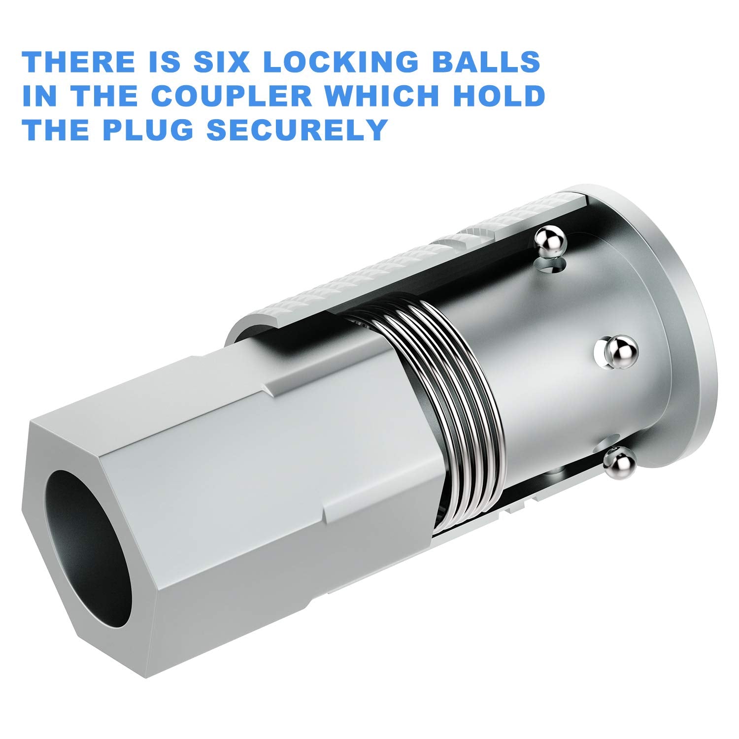 WYNNsky 1/4 NPT threaded coupler for versatile compatibility with common air tools