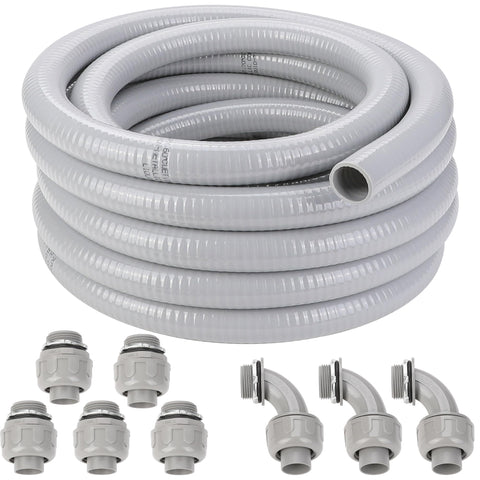 WYNNsky 1-inch flexible liquid-tight conduit ready for quick outdoor installations