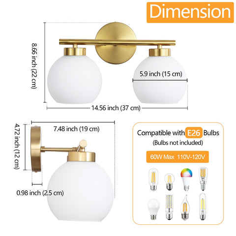 Wynterhaven E26-compatible fixture supports dimmable bulbs for customized ambiance.