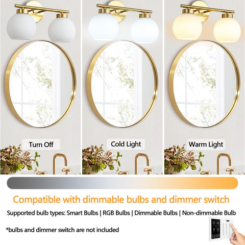 Wynterhaven over-mirror installation shows flexible mounting options.