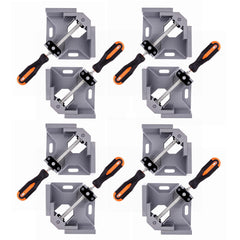 WYQYQ 8pcs corner clamp shows a 90-degree angle for precise joints in woodworking