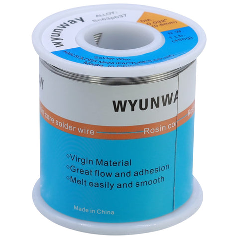 Wyunway 63/37 rosin-core solder wire reel for fast, clean joints.