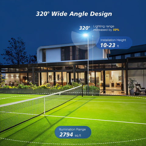 WYWNA motion-sensor outdoor light activating on movement
