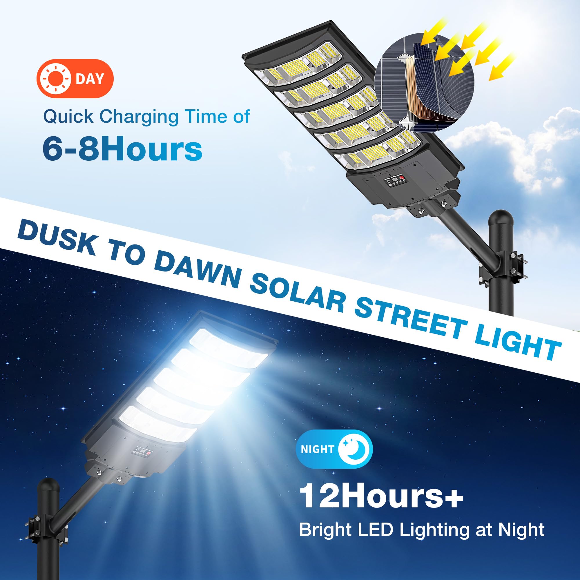WYWNA dusk-to-dawn solar lighting provides dependable illumination through overnight hours.