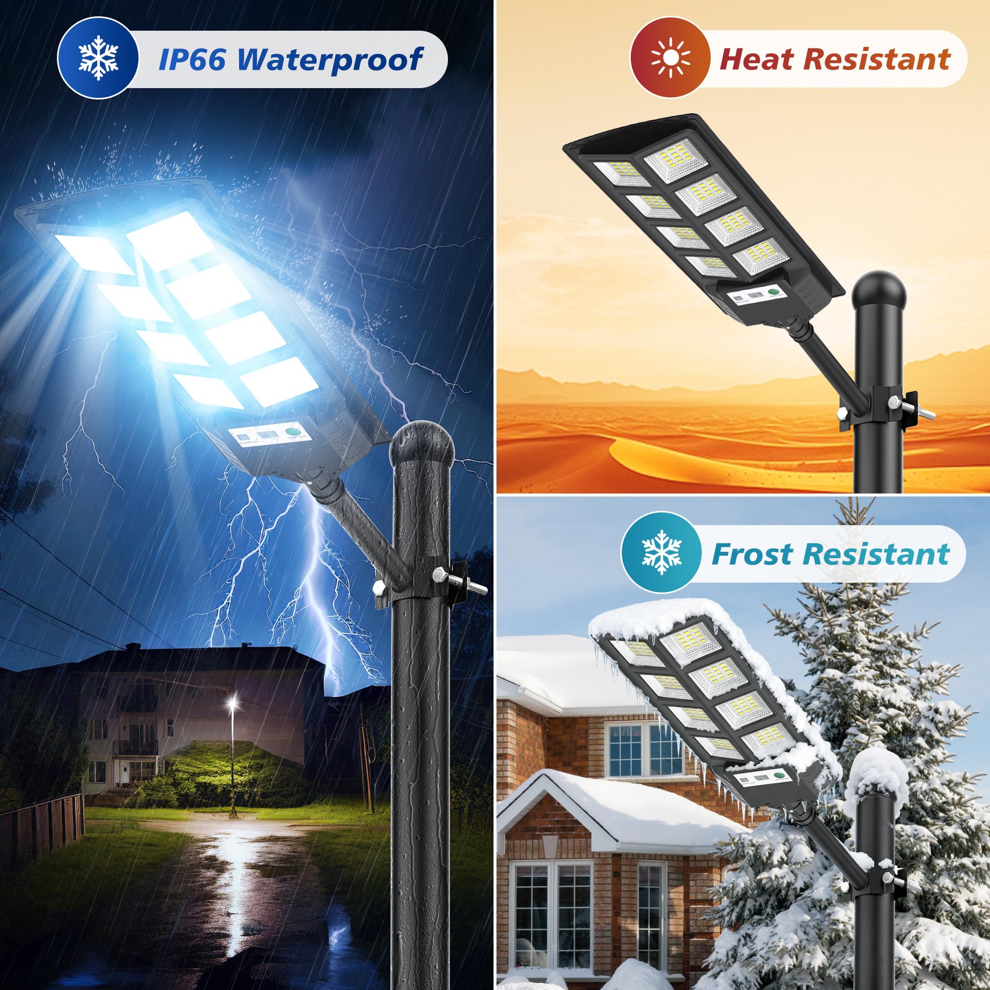 WYWNA 4-pack outdoor lighting covers large areas.