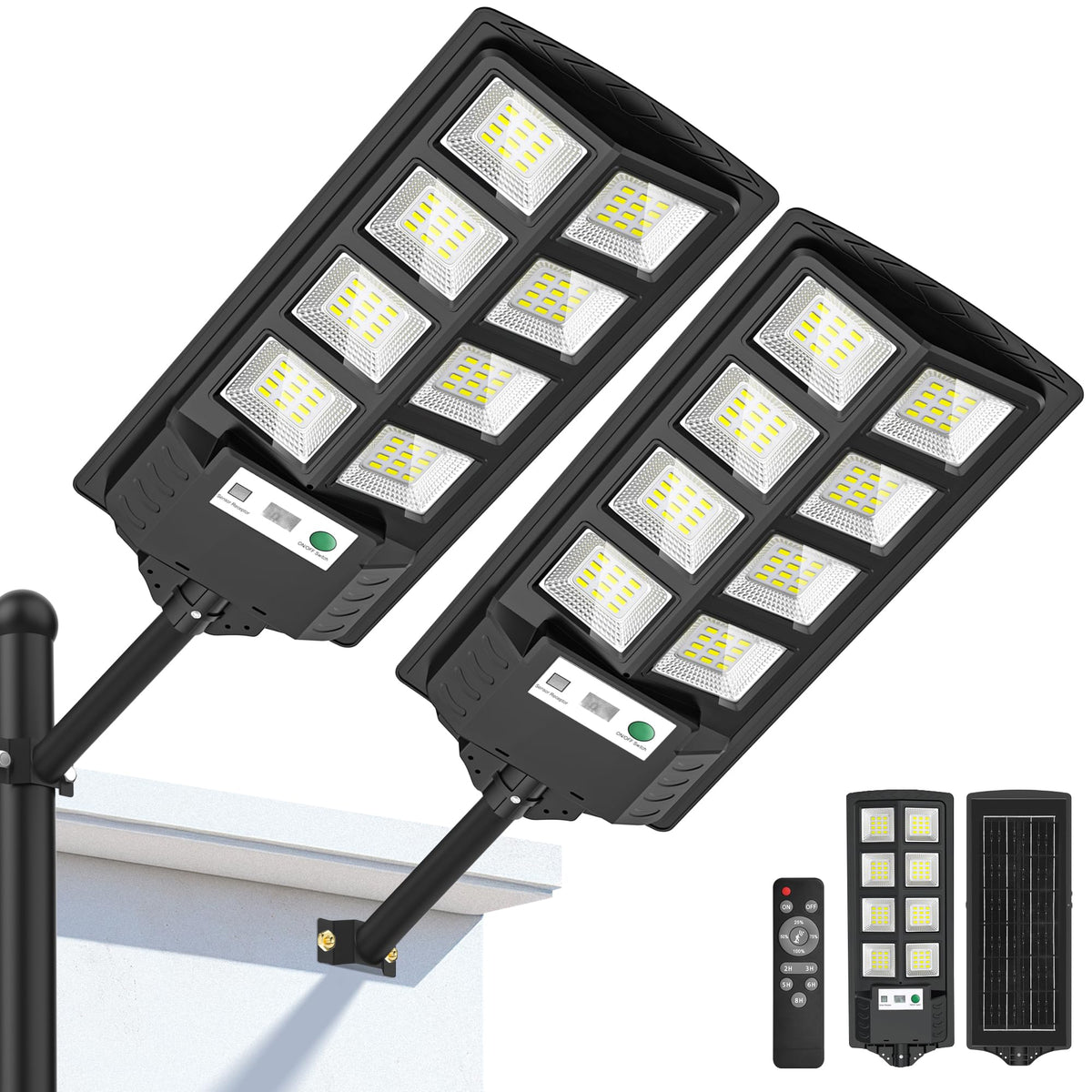 WYWNA solar lights outdoor 6000K LED beads brighten large spaces