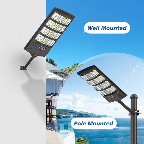 WYWNA Solar Lights dusk-to-dawn mode provides steady security lighting.