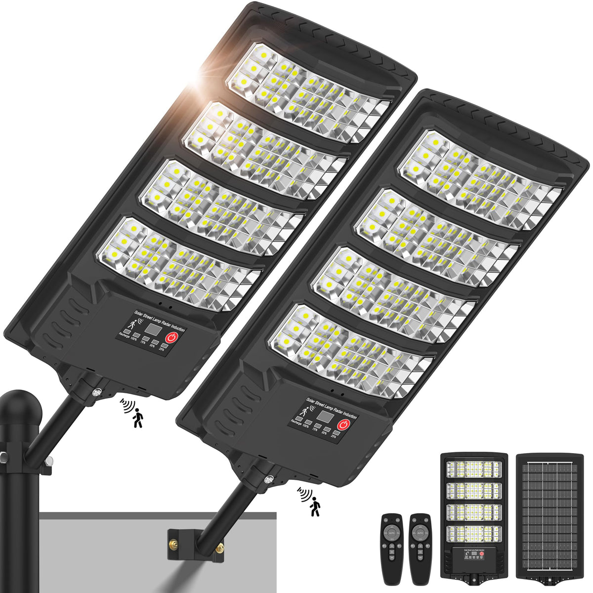 WYWNA Solar Lights outdoor waterproof wide-angle beam for broad area illumination.