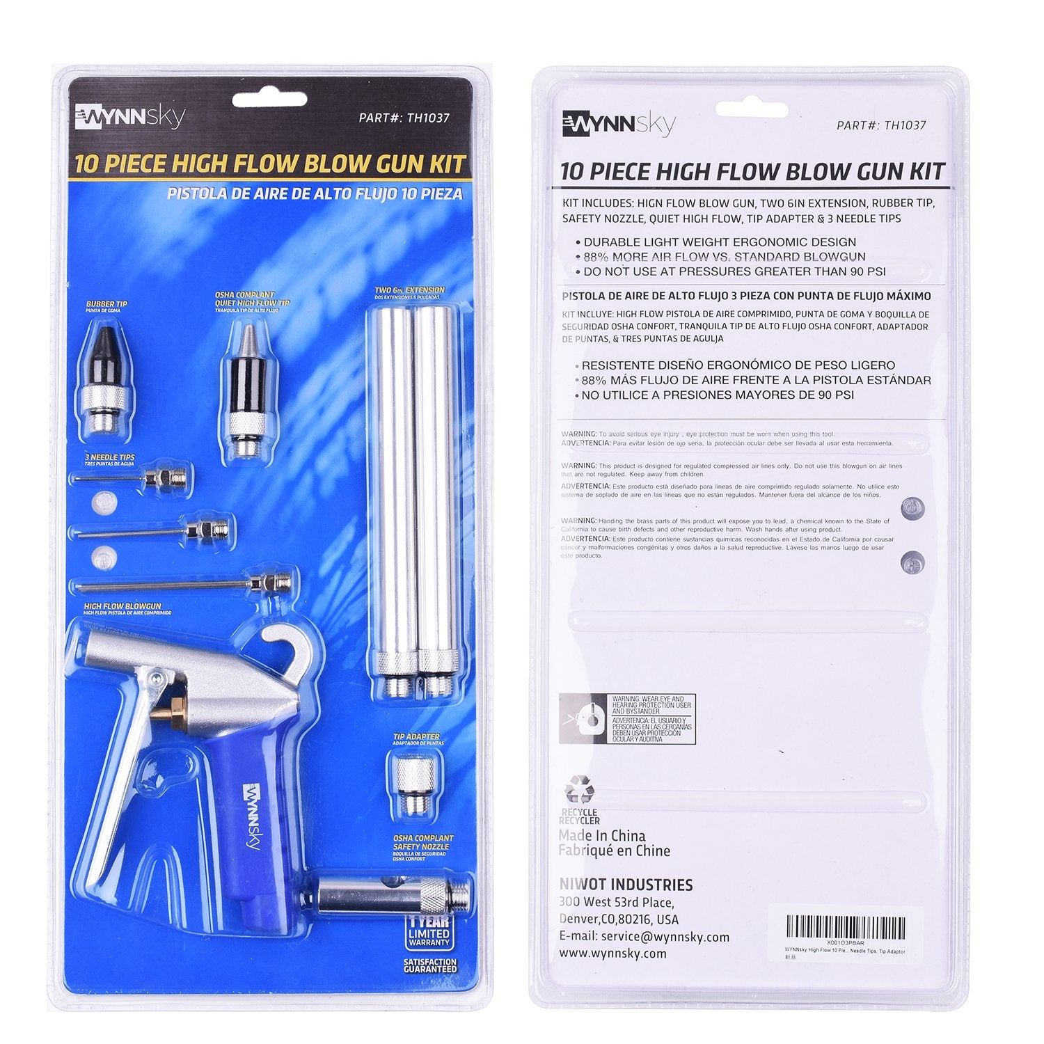 WYNNsky kit contents showcase diverse tips and extensions for multi-task cleaning.