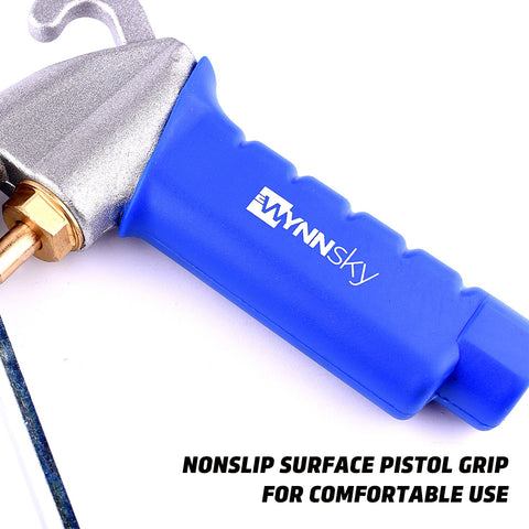 WYNNsky needle nozzle with adapter enables inflating sports balls and inflatables.