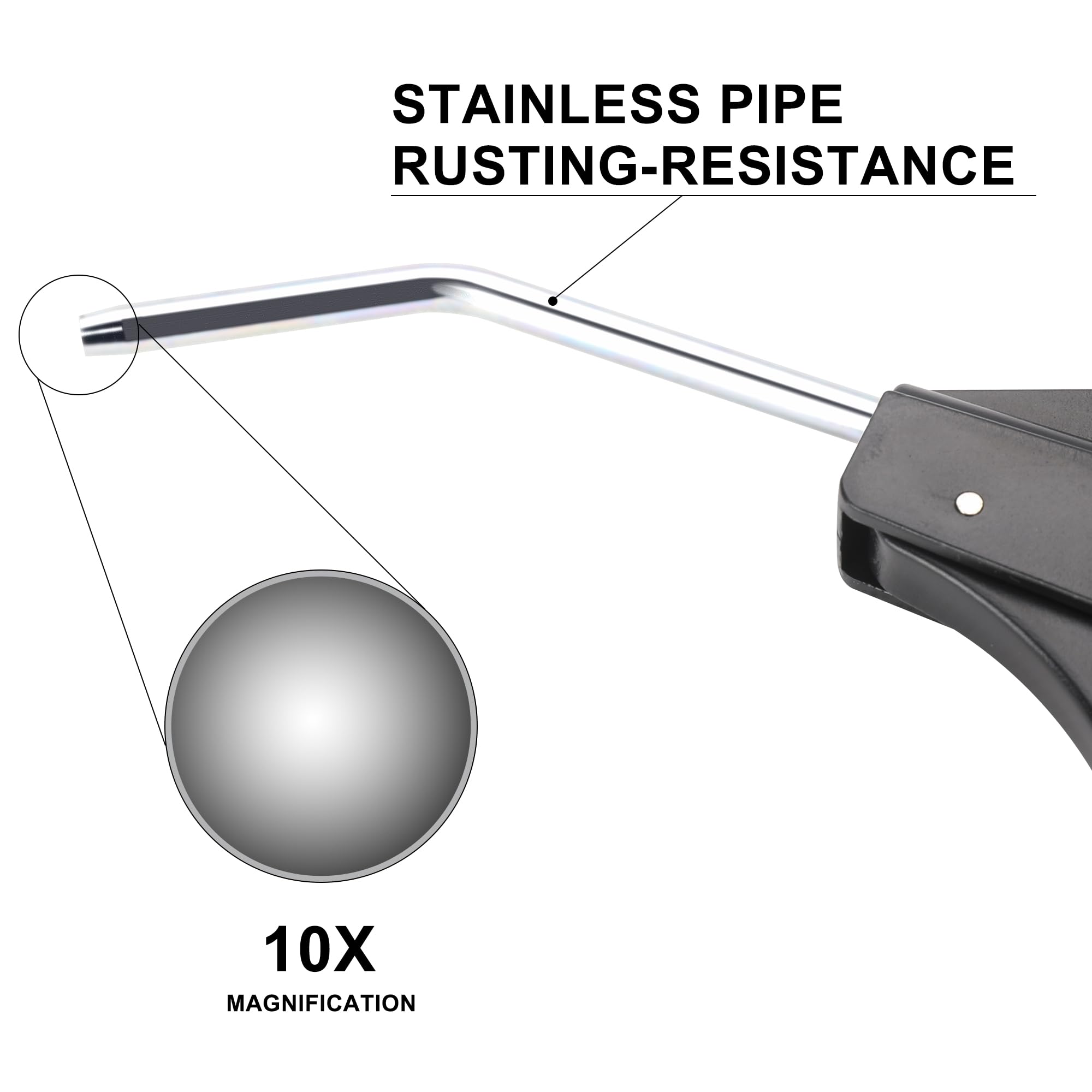 Wyynnsky steel air plug with 1/4 MNPT threads for high pressure use