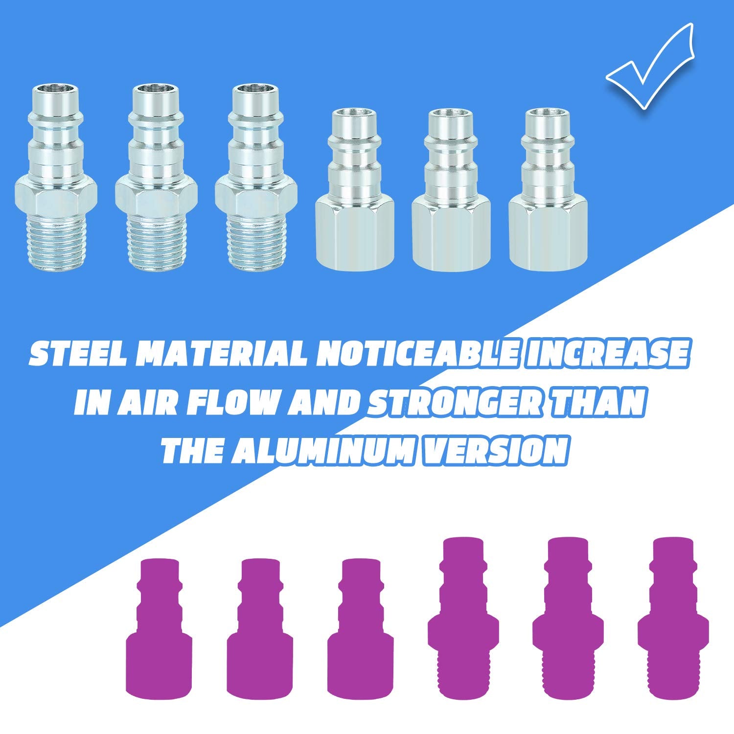 WYNNsky steel plug close-up emphasizes long-lasting reliability.