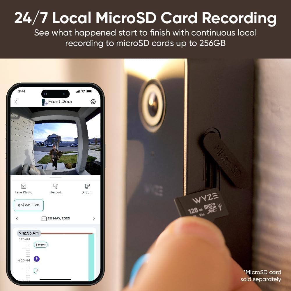 Wyze Doorbell Camera v2 IP65 weatherproof rating withstands rain and dust