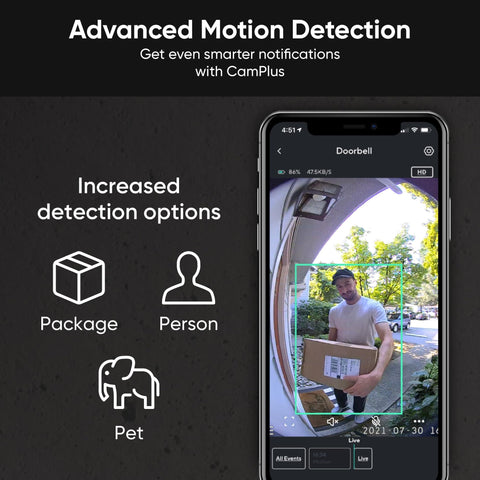 Wyze Doorbell Pro 2-way audio enables remote conversation.