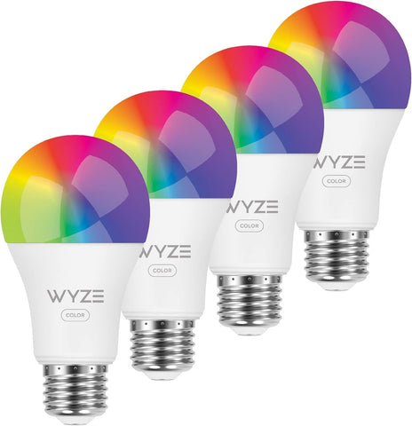 Wyze Lifestyle Bulb Color showing vibrant color spectrum for mood lighting and entertainment.