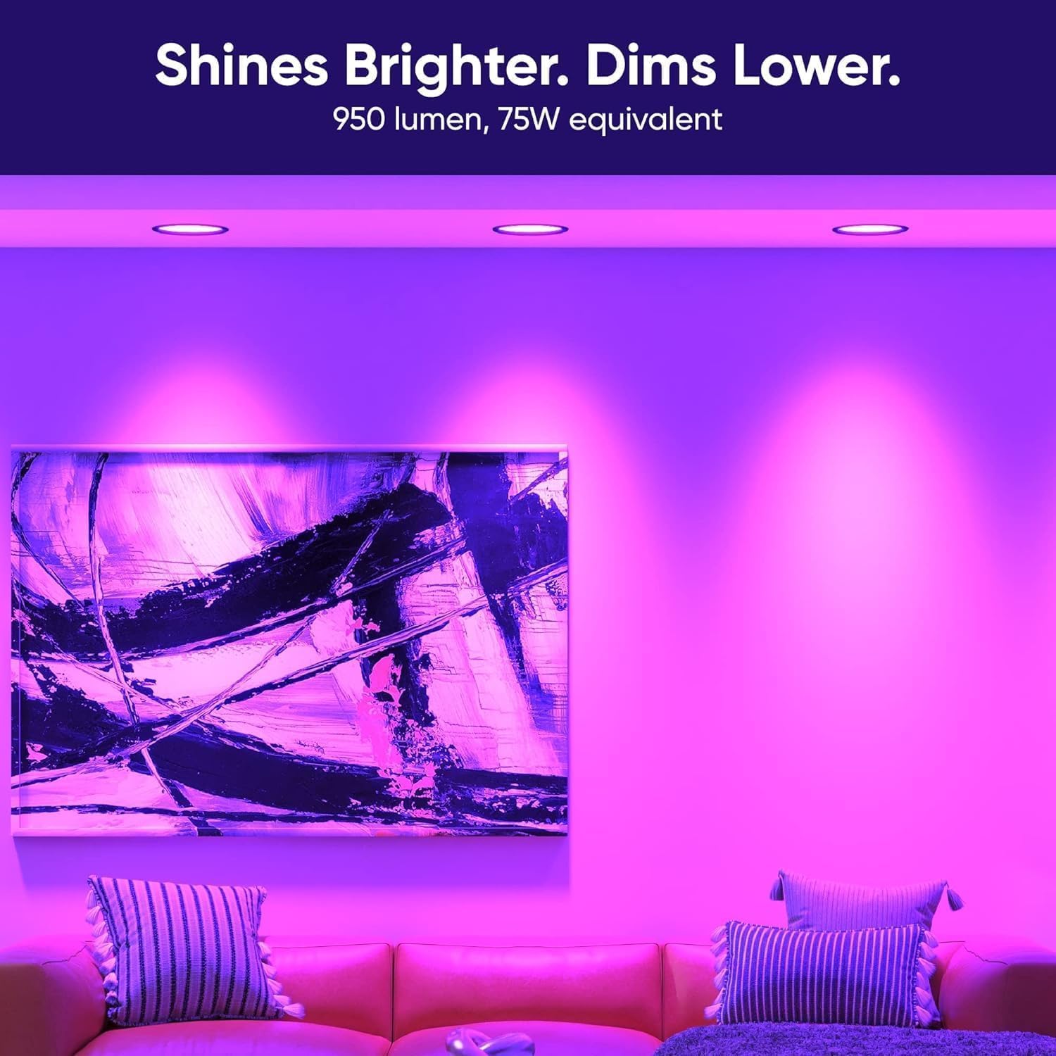 Wyze Lifestyle Bulb 16 Million Colors for customizable mood lighting.