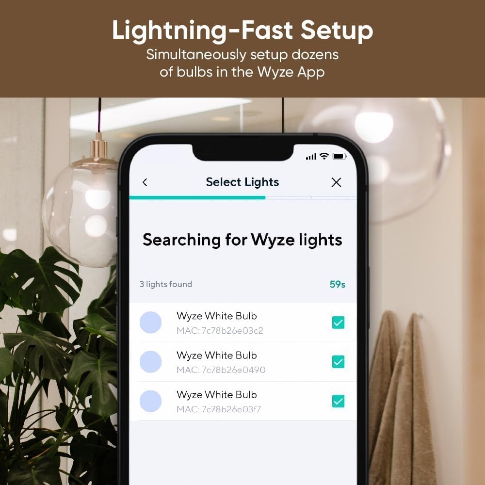 Wyze Lifestyle Bulb no hub required with quick Wi-Fi setup via app