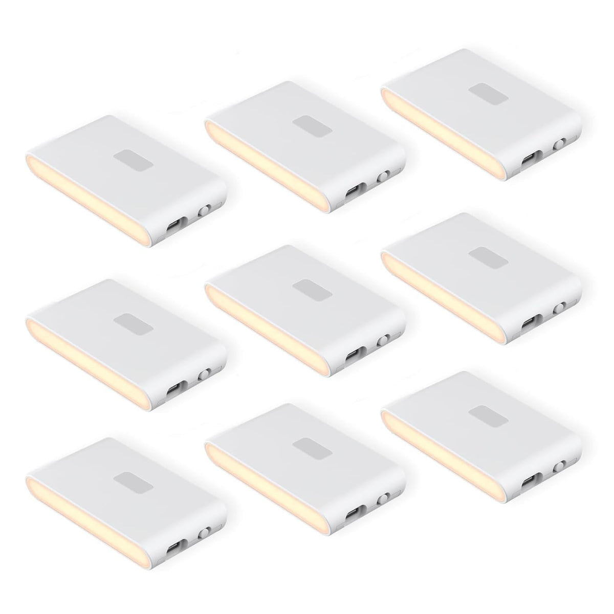 Wyze Lifestyle rechargeable night light showing linkable setup for coordinated hallway lighting.