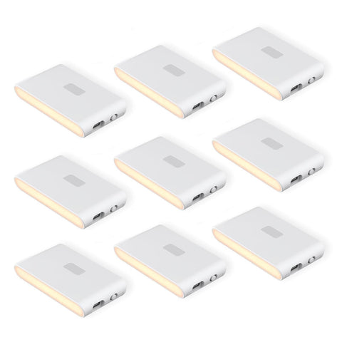 Wyze Lifestyle rechargeable night light showing linkable setup for coordinated hallway lighting.
