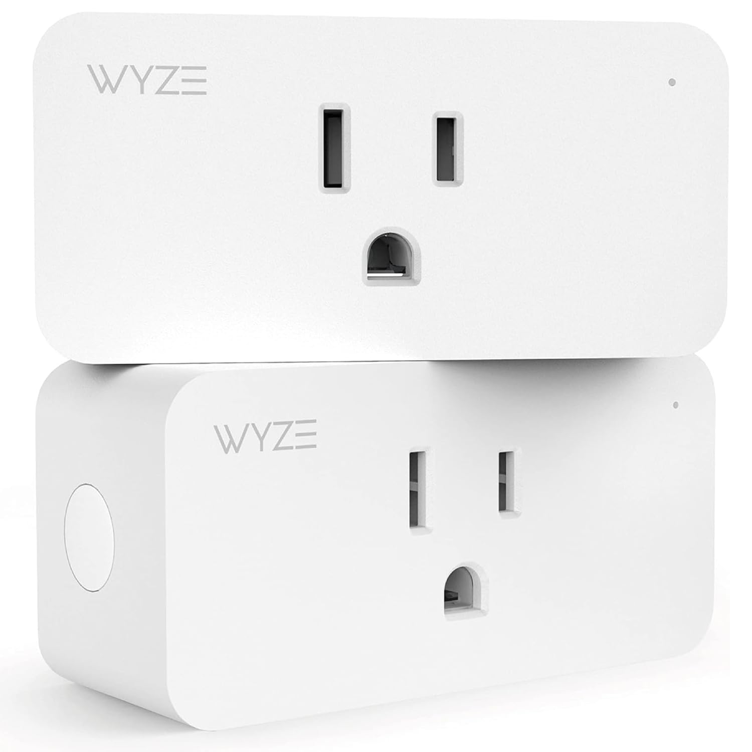 Wyze Lifestyle smart plug outlet powering a lamp for easy on/off control