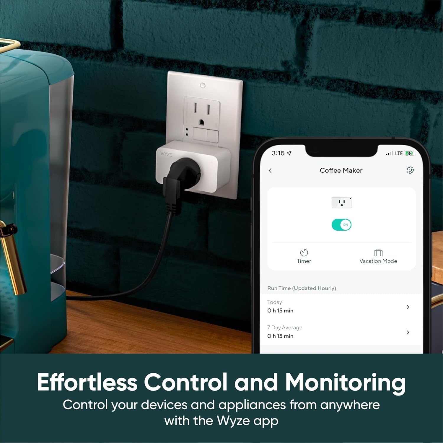 Wyze Lifestyle smart plug with voice control via Alexa or Google Assistant