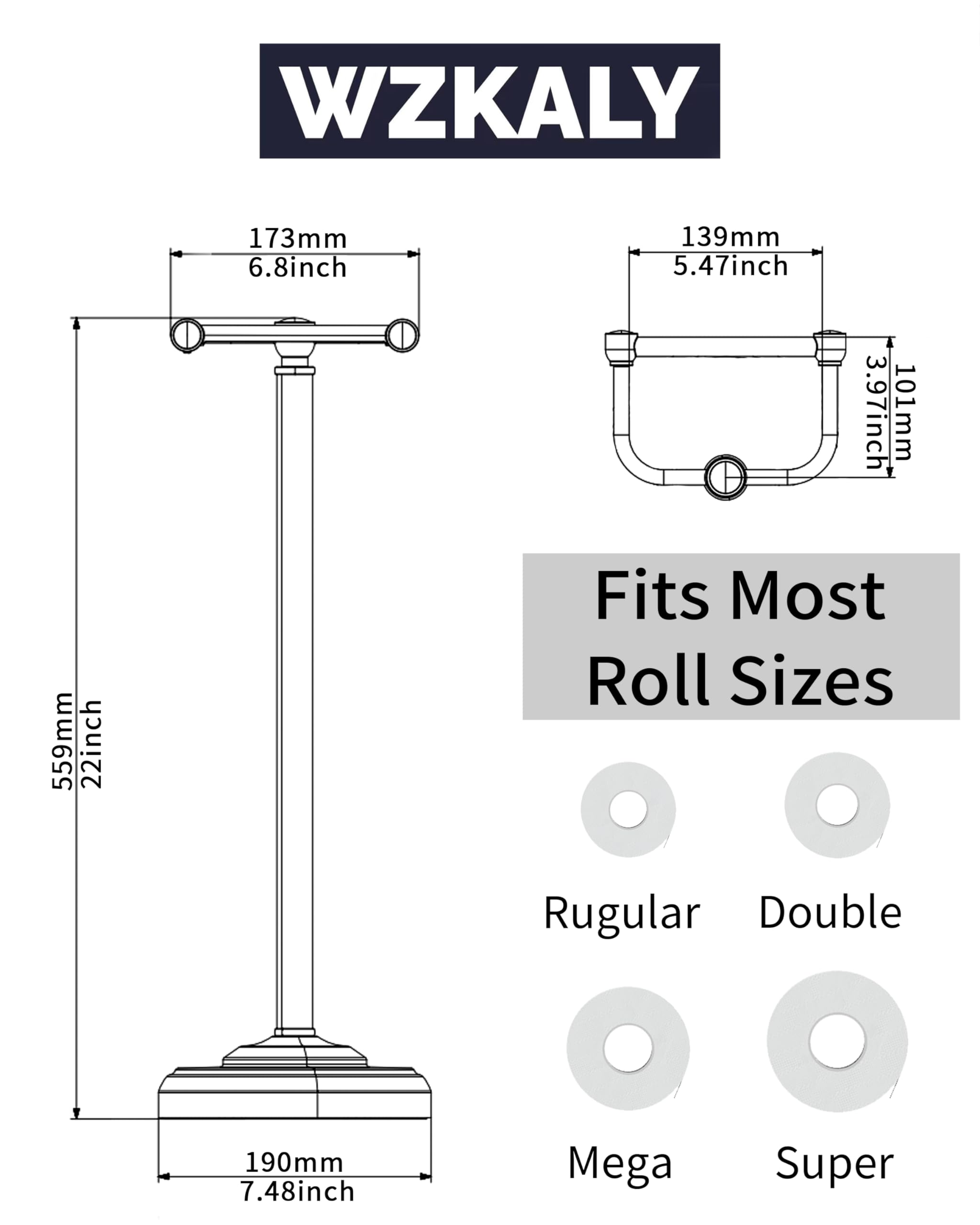 WZKALY mega-roll compatible design reduces reloading frequency.