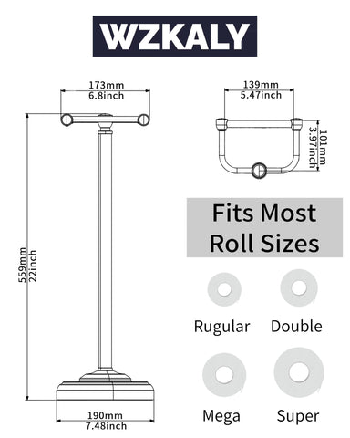 WZKALY mega-roll compatible design reduces reloading frequency.