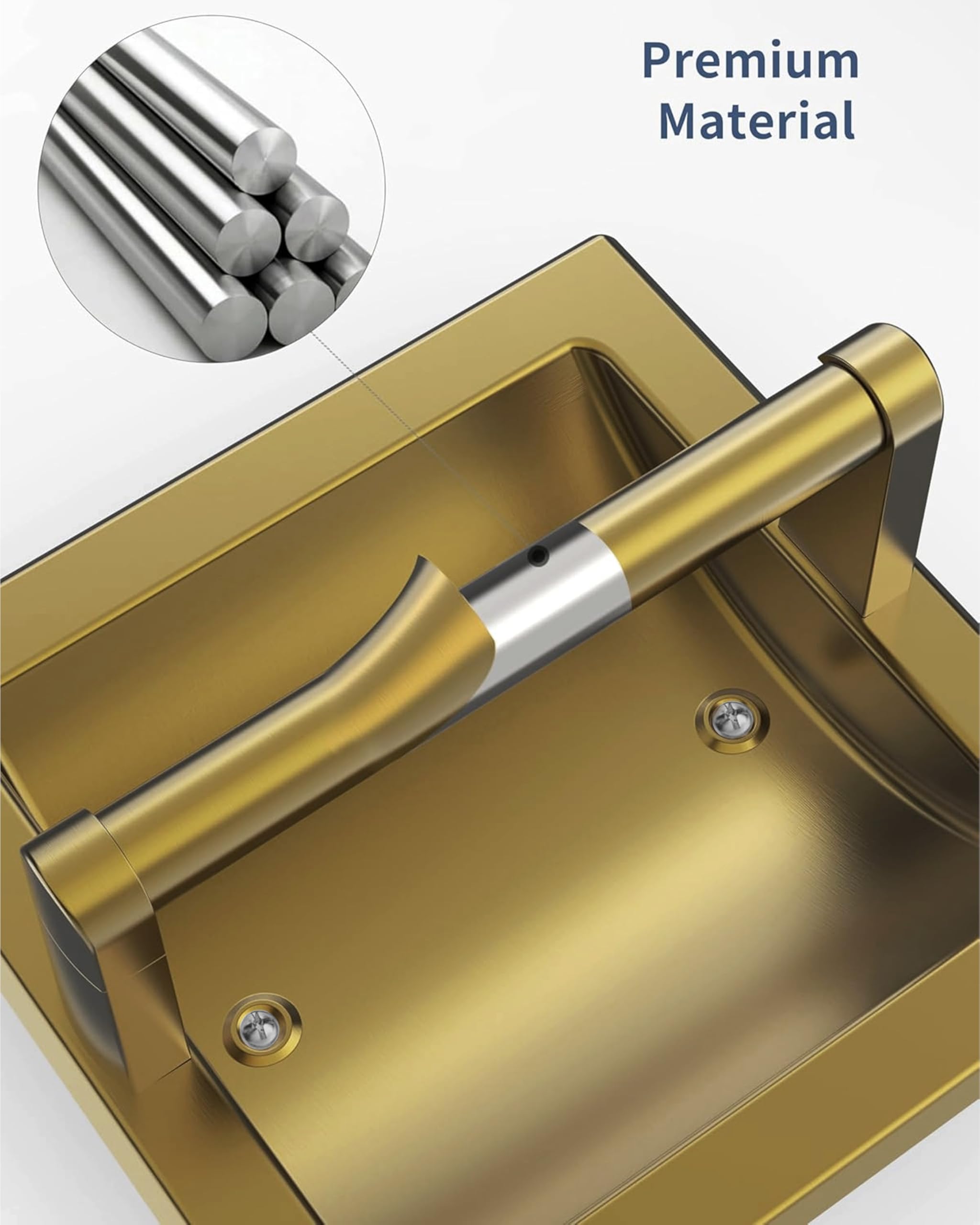 WZKALY brushed brass finish detail highlights chic, low-maintenance style