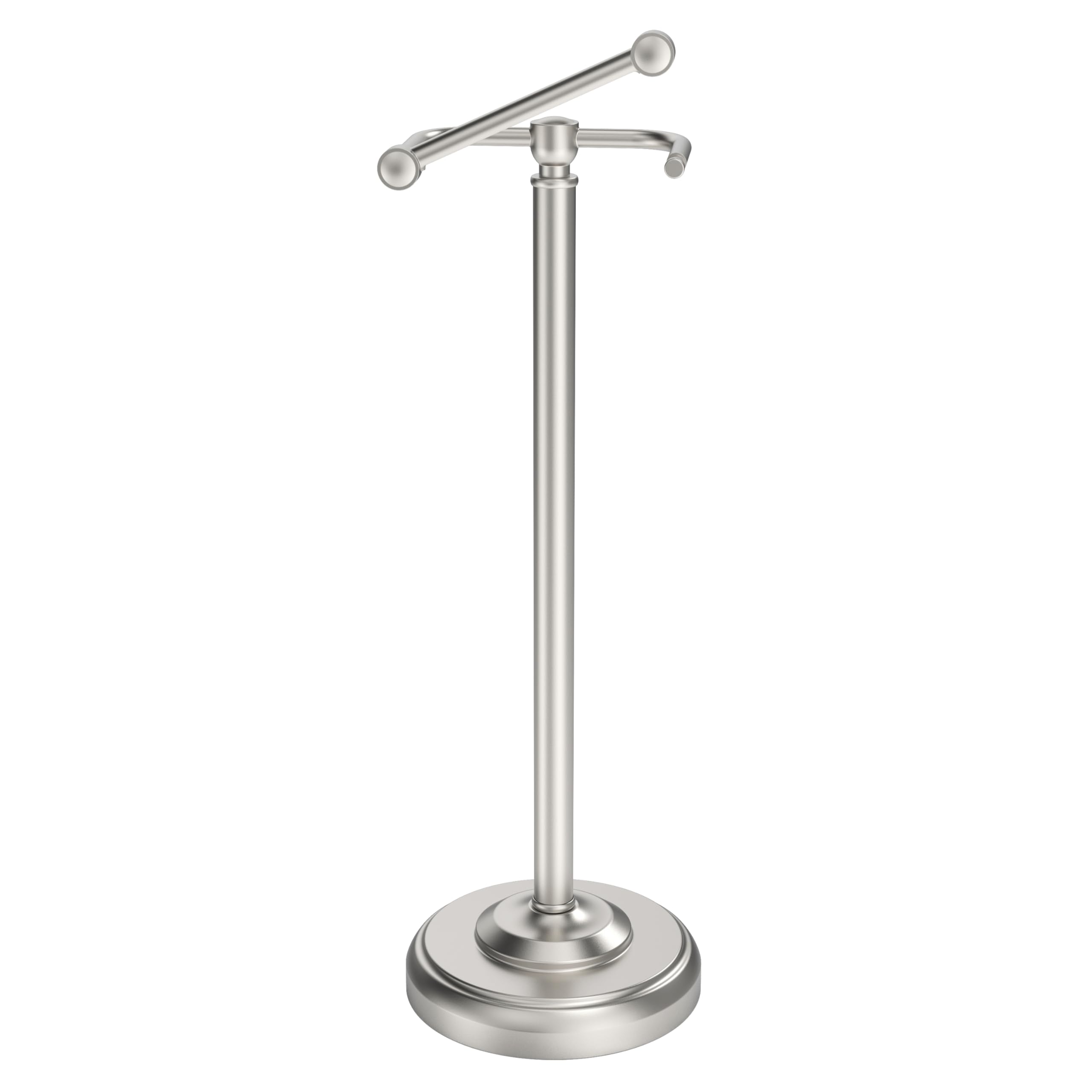 WZKALY toilet paper holder stand with brushed nickel finish, durable and rust-resistant.