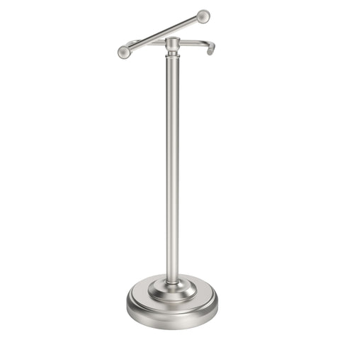 WZKALY toilet paper holder stand with brushed nickel finish, durable and rust-resistant.