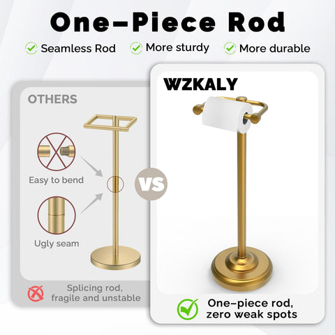 WZKALY mega-roll capacity fits larger rolls for fewer changes.