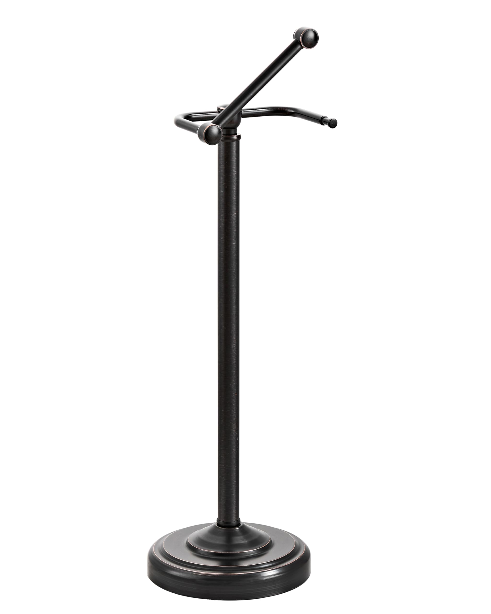 WZKALY free-standing toilet paper holder in oil rubbed bronze for rust resistance and style