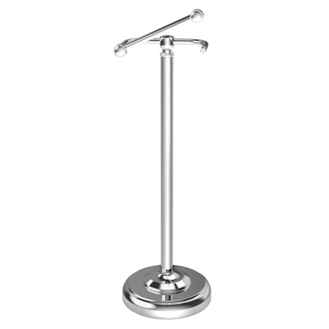 WZKALY toilet paper holder stand in polished chrome for a stylish, sturdy bathroom upgrade.
