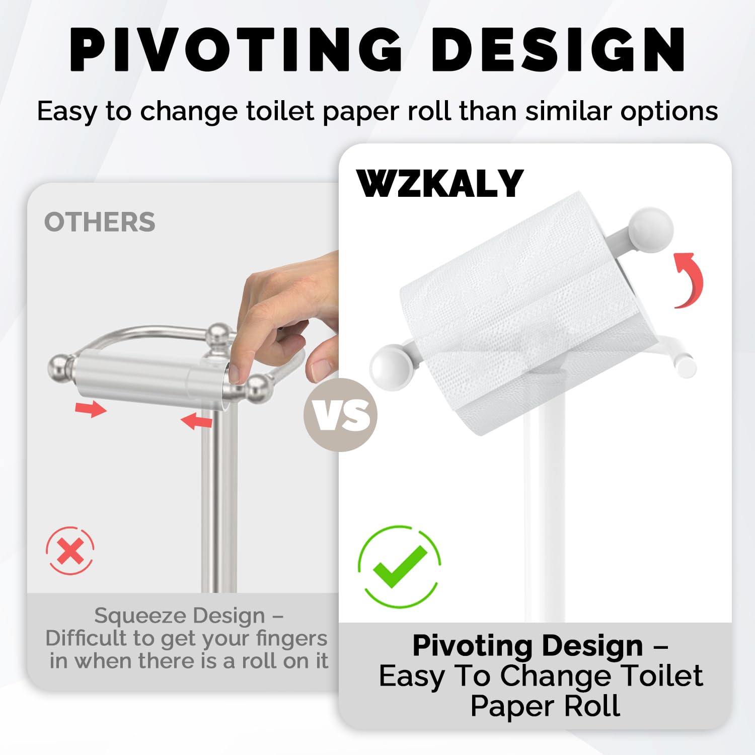 WZKALY SUS304 stainless steel finish resists rust and scratches