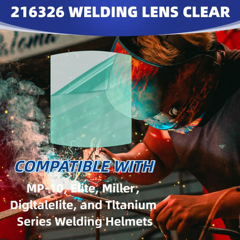 WZKO 216326 clear front lens for welding helmet enhances precision and reduces eye fatigue