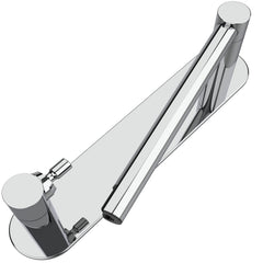 WZRUA adhesive toilet paper holder with double post pivoting for easy reach.