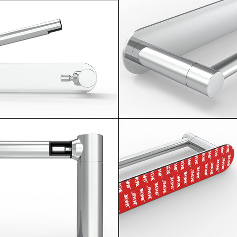 WZRUA adhesive holder usable on tile, ceramic, marble, metal, or glass.