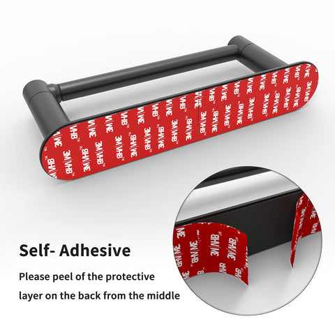WZRUA durable matte black holder with stainless steel and zinc alloy body