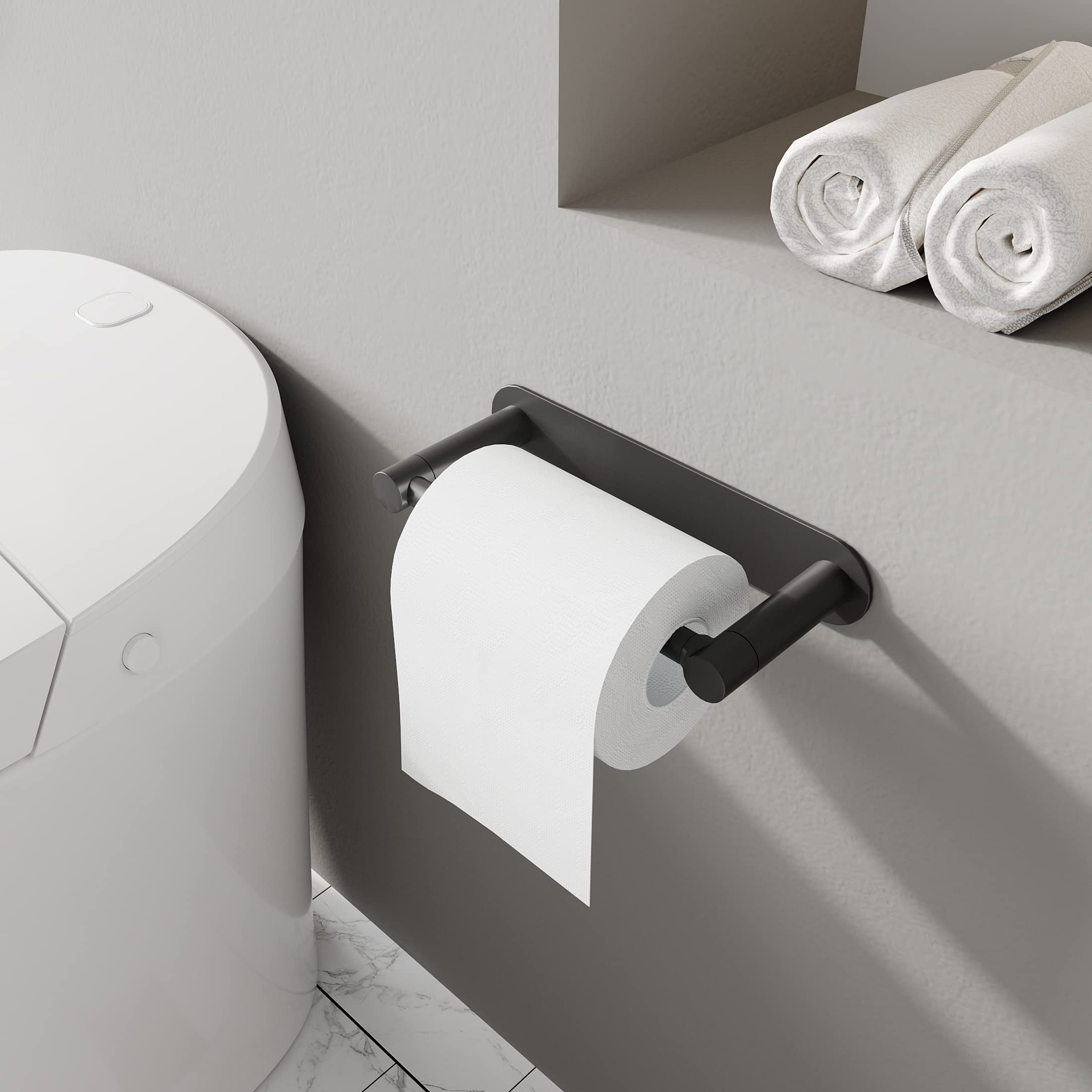 WZRUA matte black holder pivot mechanism in action for easy paper changes