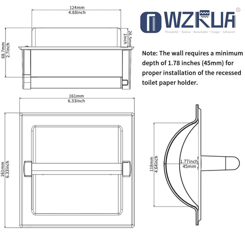 WZRUA matte black finish resists rust and daily wear in busy spaces