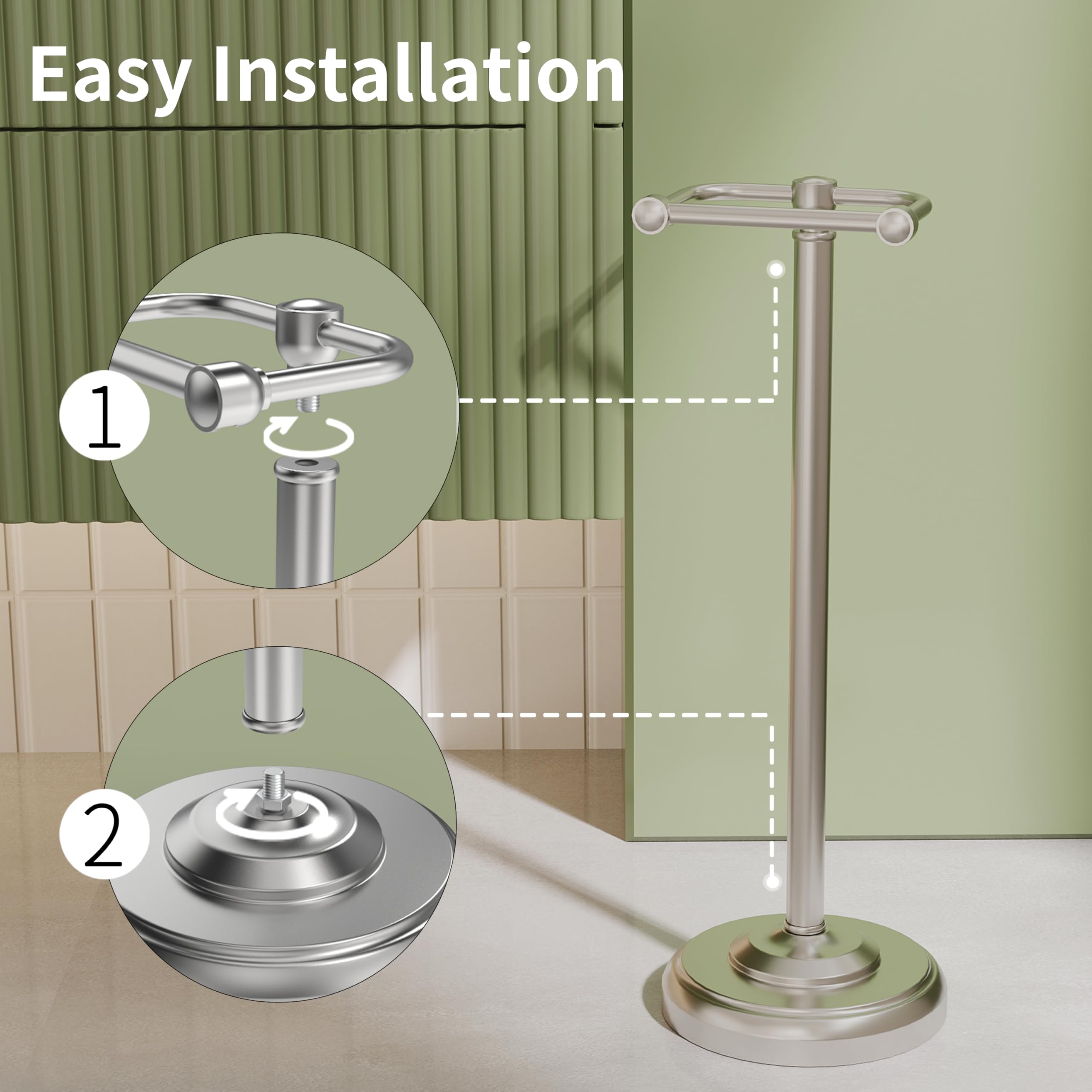 WZRUA SUS304 stainless steel construction with matte black finish for modern bathrooms.
