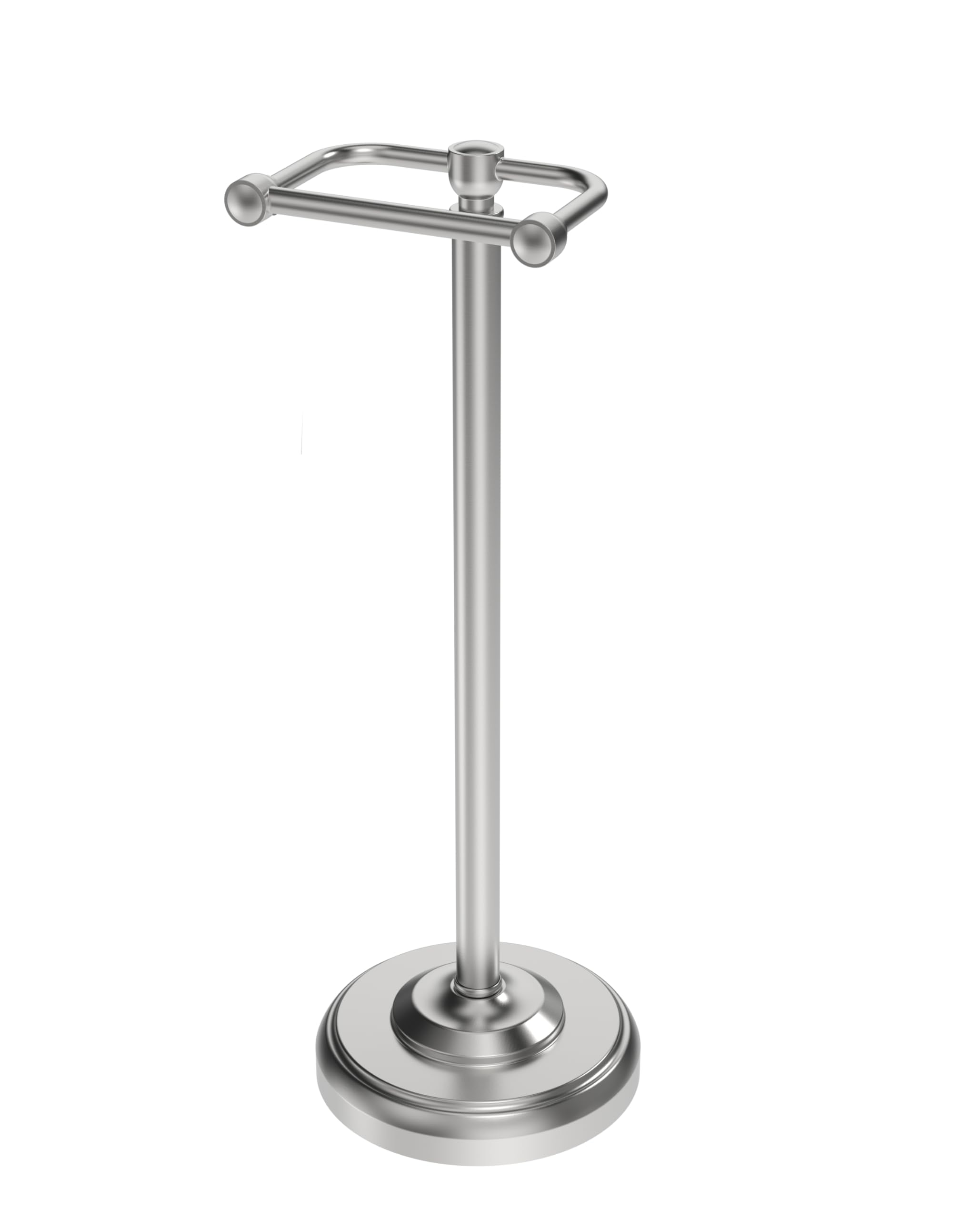 WZRUA free-standing toilet paper holder with weighted base for stable placement.