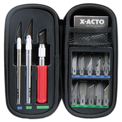 Compact, portable X-ACTO Knife Set ideal for crafting on the go.
