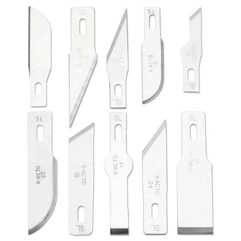 X-ACTO Compression Basic Knife Set easy blade-change mechanism enables quick swaps.