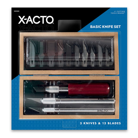 X-Acto X5285 basic knife set packaging for easy storage and quick access.