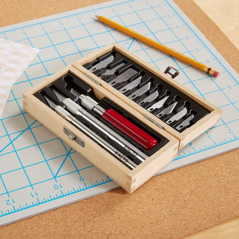 X-Acto X5285 knife blades demonstrating precision for clean cuts.