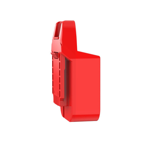 X-Adapter compact design with removal switch supports quick battery changes during jobs.