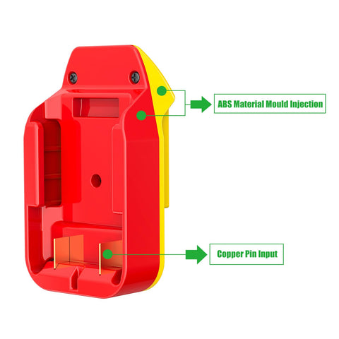 Craftsman V20 slider battery locks into X-Adapter for reliable tool operation.