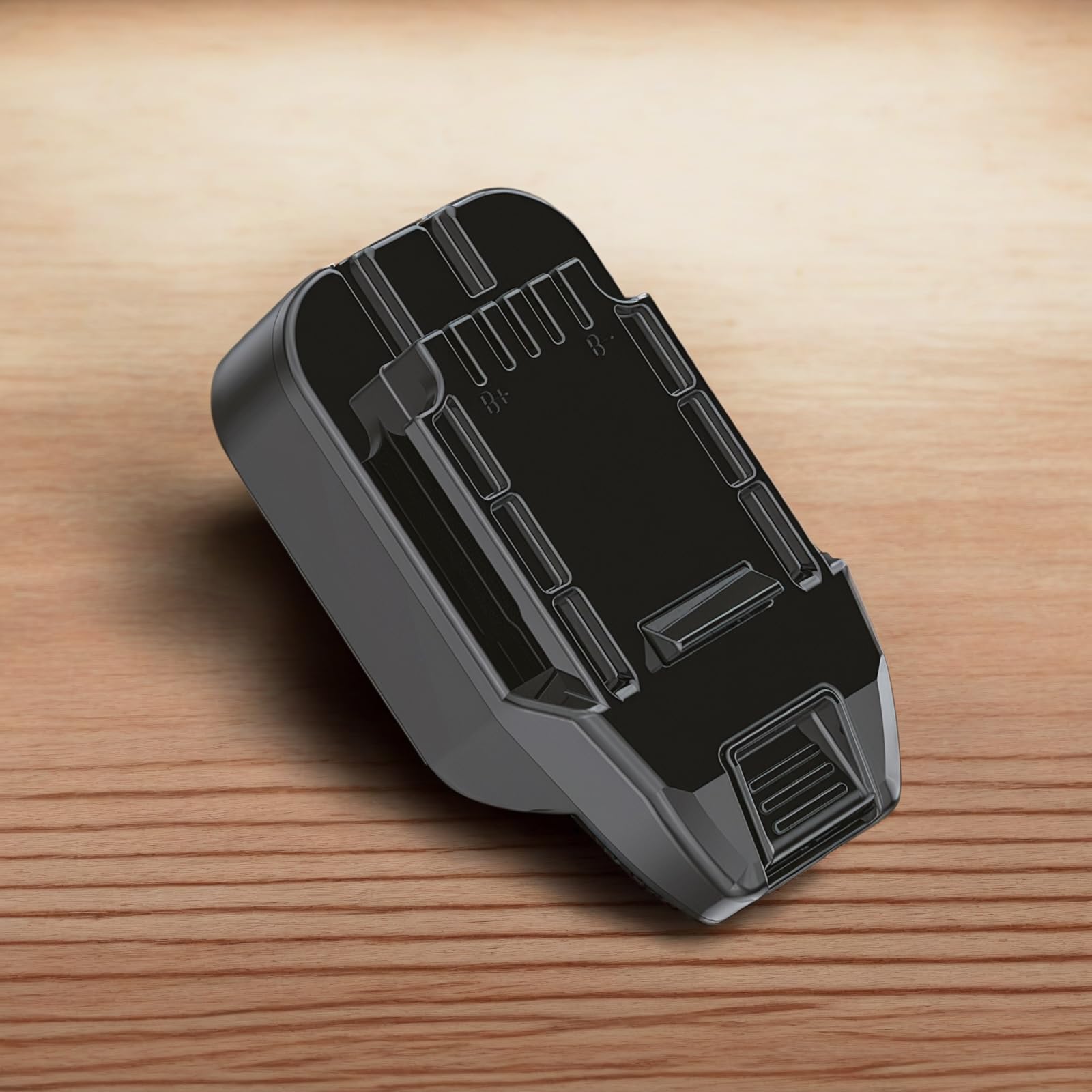 X-Adapter dual-slot design secures battery insertion for reliable power.